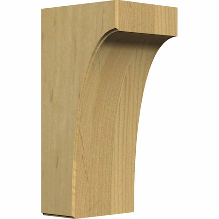 Ekena Millwork 5 1/4"W x 6"D x 12"H Clarksville Bracket, Alder BKTW05X06X12CVAL
